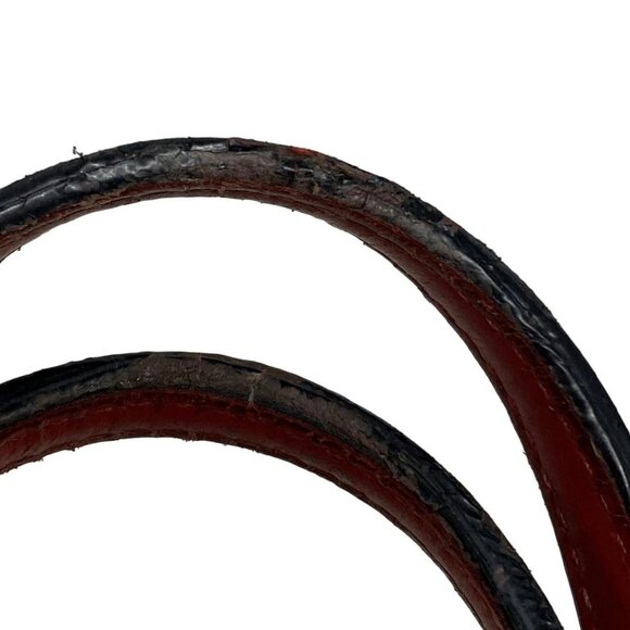 Auth CHRISTIAN LOUBOUTIN Cabata Small Red Black Jacquard Leather Tote Bag - Picture 14 of 16